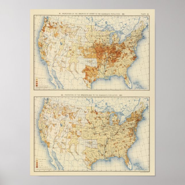 39 Kristus, Episcopalians 1890 Poster (Framsidan)