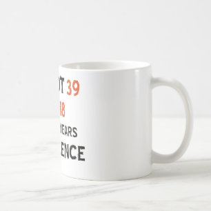 39th födelsedagdesigner kaffemugg
