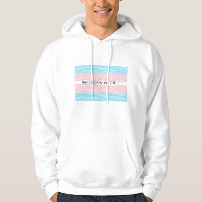 3.0 Sapphics with T Sweatshirt Hoodie (Framsida)
