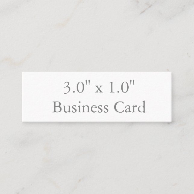 3,0" x 1,0" mini visitkort (Framsida)
