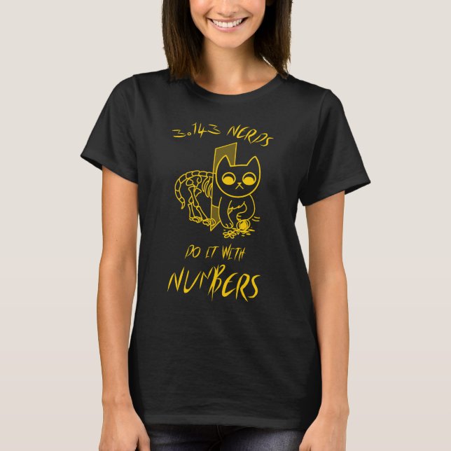 3.143 Nördar gör det med siffror	 T Shirt (Framsida)