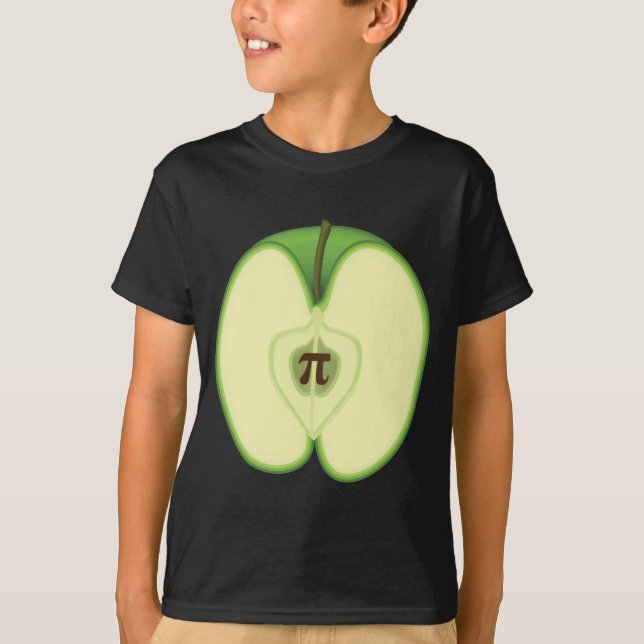 3.14 Apple Paj Pi Pun Funny Math Joke T Shirt (Framsida)