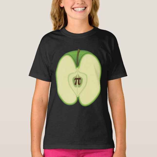 3.14 Apple Paj Pi Pun Funny Math Joke T-Shirt (Framsida)