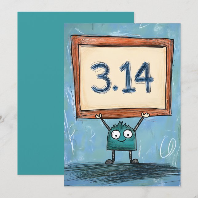 3.14 är Underbarare än bara ett segment av Roligte Inbjudningar (Fram/baksida)