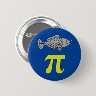 3.14 Fiske Paj Pi Pun Funny Math Joke Knapp