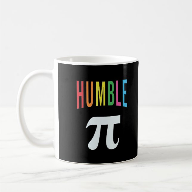3.14 Humble Paj Pi Pun Funny Math Joke Kaffemugg (Vänster)