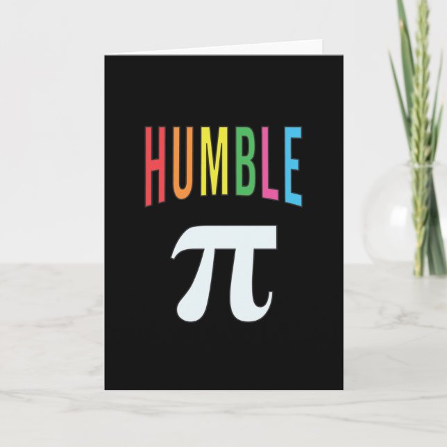 3.14 Humble Paj Pi Pun Funny Math Joke Kort (Framsida)