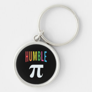 3.14 Humble Paj Pi Pun Funny Math Joke Rund Silverfärgad Nyckelring