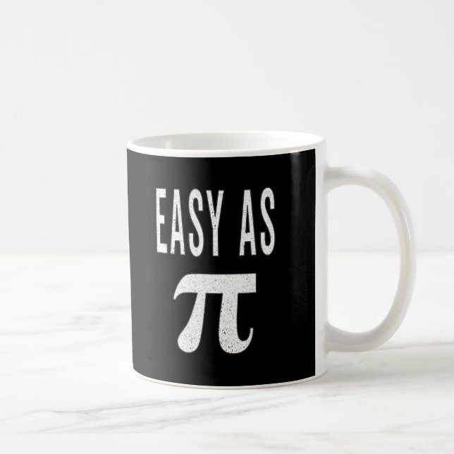 3.14 Lättstressad som Paj Pi Pun Funny Math Joke Kaffemugg (Höger)