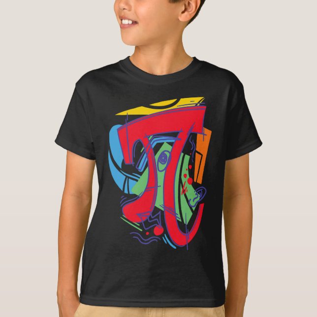 3.14 Matematisk design för pi-dagen T Shirt (Framsida)