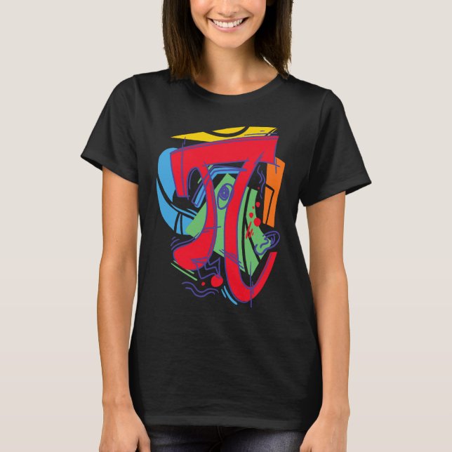 3.14 Matematisk design för pi-dagen T Shirt (Framsida)