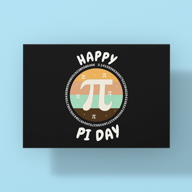 3.14 National Pi-dagen Design  - Glad Pi-dagen Vykort (Skapare uppladdad)