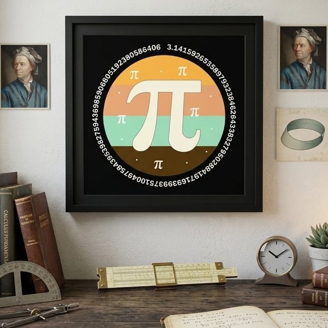 3.14 National Pi-dagen Design  - Pi-dagen Presenti Fototryck (Skapare uppladdad)