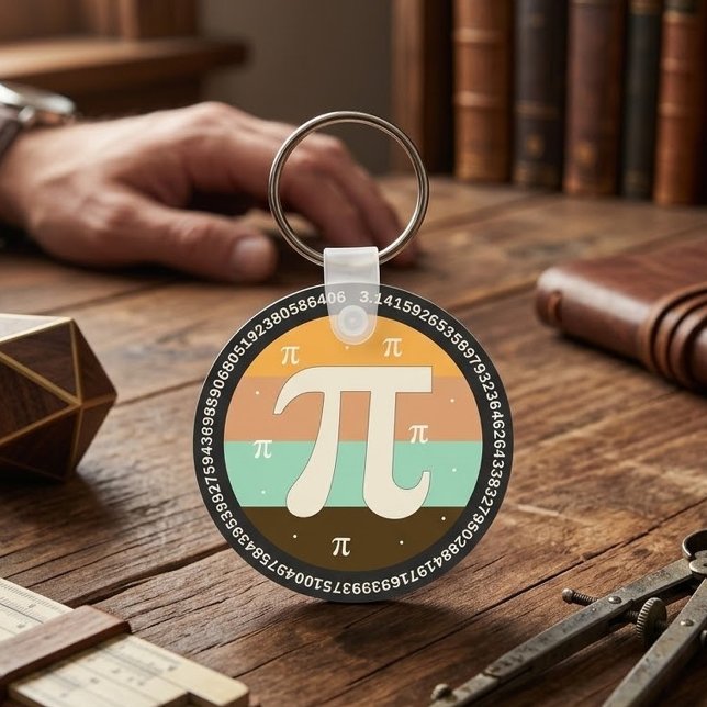 3.14 National Pi-dagen Design  - Pi-dagen Presenti Nyckelring (Skapare uppladdad)