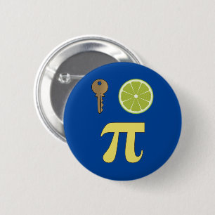 3.14 Nyckel Lime Paj Pi Pun Funny Math Joke Knapp