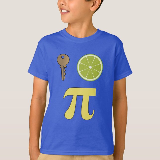 3.14 Nyckel Lime Paj Pi Pun Funny Math Joke T Shirt (Framsida)