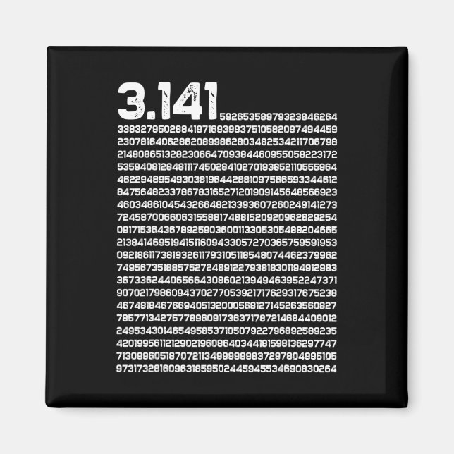 3.14 pi Dag Math Irrationellt nummer Pi Magnet (Framsidan)