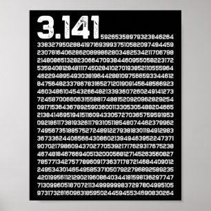 3.14 pi Dag Math Irrationellt nummer Pi Poster