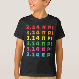 3.14 PI-dagar - upprepad text T-Shirt
