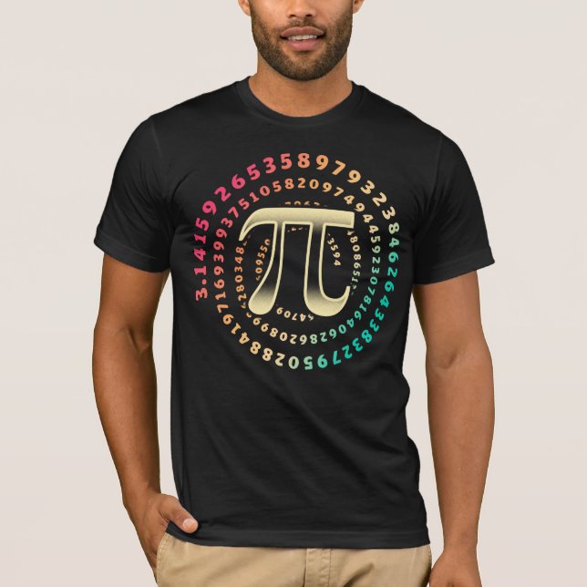 3.14 Pi- dagars siffra Symbol math Irrationellt nu T Shirt (Framsida)