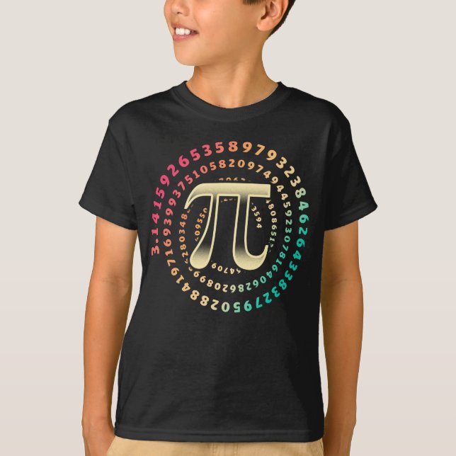3.14 Pi- dagars siffra Symbol math Irrationellt nu T Shirt (Framsida)