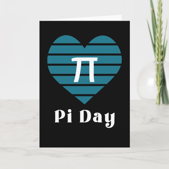 3.14 Pi-dagen för hjärtan Lycklig Kort (Framsida)