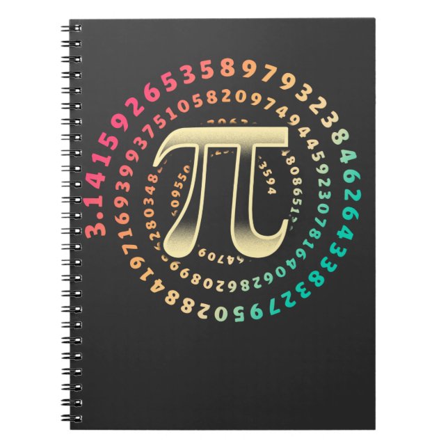 3.14 PI- dagsnummer Symbol Math Irrationellt numme Anteckningsbok (Framsidan)