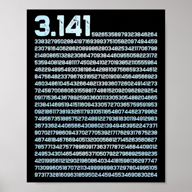 3.14 Pi Math Teacher Physics Irational Number Poster (Framsidan)