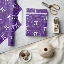 3.14 Pi-nummer Spiral Lila Pi-dag Presentpapper