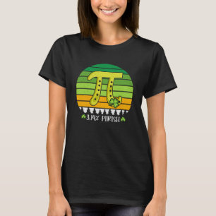 3 14 Pirish Irish Shamrock Pi Day Math Teacher St T Shirt