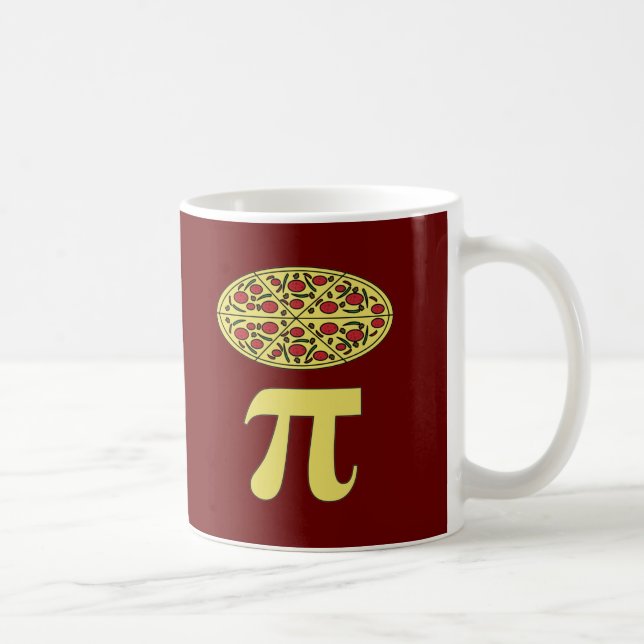 3.14 Pizza Paj Pi Pun Funny Math Joke Kaffemugg (Höger)