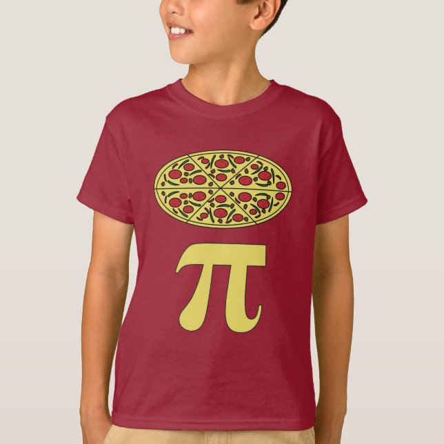 3.14 Pizza Paj Pi Pun Funny Math Joke T-Shirt (Framsida)
