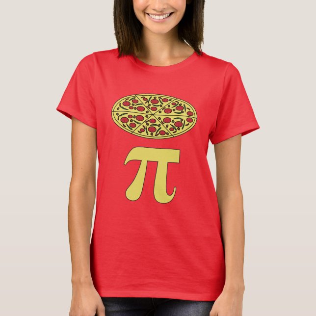3.14 Pizza Paj Pi Pun Funny Math Joke T-Shirt (Framsida)