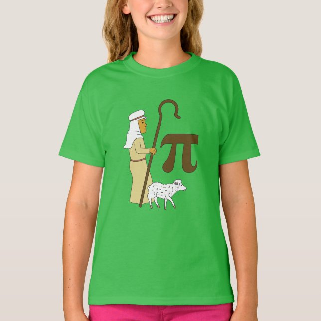3.14 Shepherd's Paj Pi Pun Funny Math Joke T Shirt (Framsida)