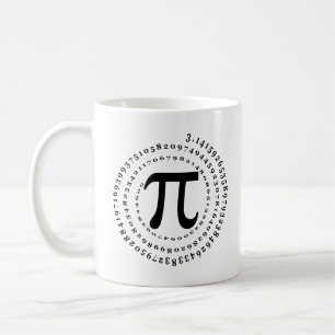 3.14 Spiral Nummer på vetenskapsdag i matematik Kaffemugg