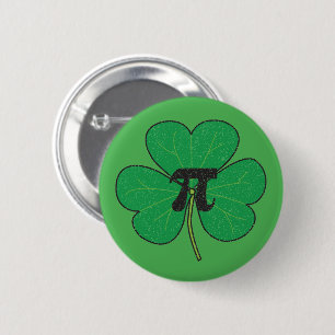 3.14 Vintage Distress Shamrock Paj Funny Pi Pun Knapp