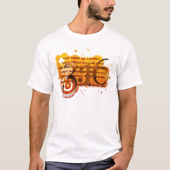 3:16Verse T Tee Shirt (Framsida)