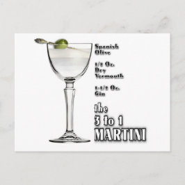 3-1 (Blöt) Martini Cocktail Arpe Art. Vykort