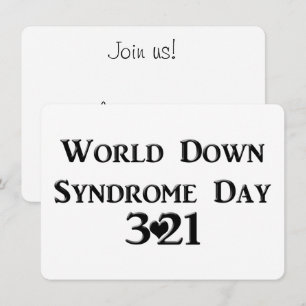 3-21 World Down Syndrome Day Inbjudningar
