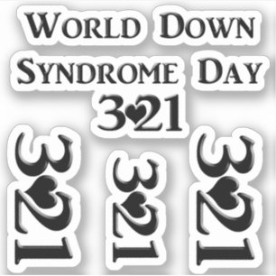 3-21 World Down Syndrome Day Klistermärken