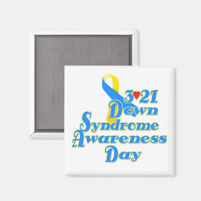 3-21 World Down Syndrome Day Magnet (Front/Back)