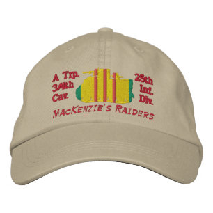 3/4:e Cav. 25th Div M113 Track Embroized Hat Broderad Keps