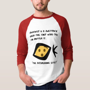 3/4 Sleeve 'Awerike' Raglan- Red- Boomeranged T Shirt