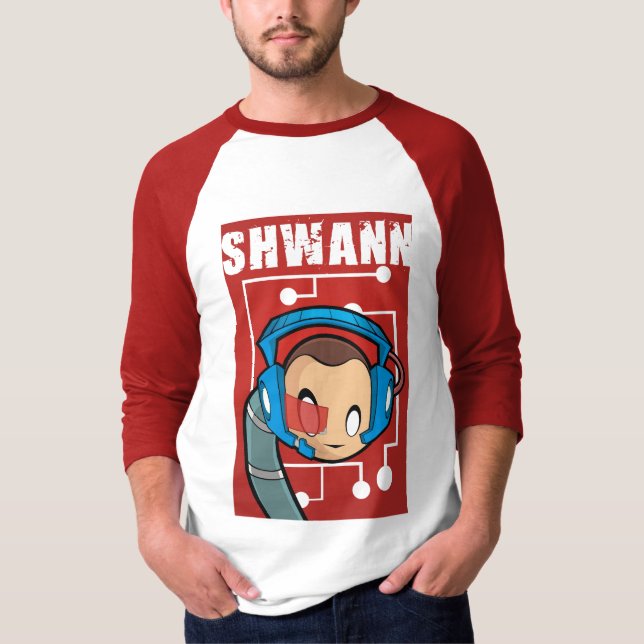 3/4-Sleeve SHWANN Jersey Tee (Framsida)