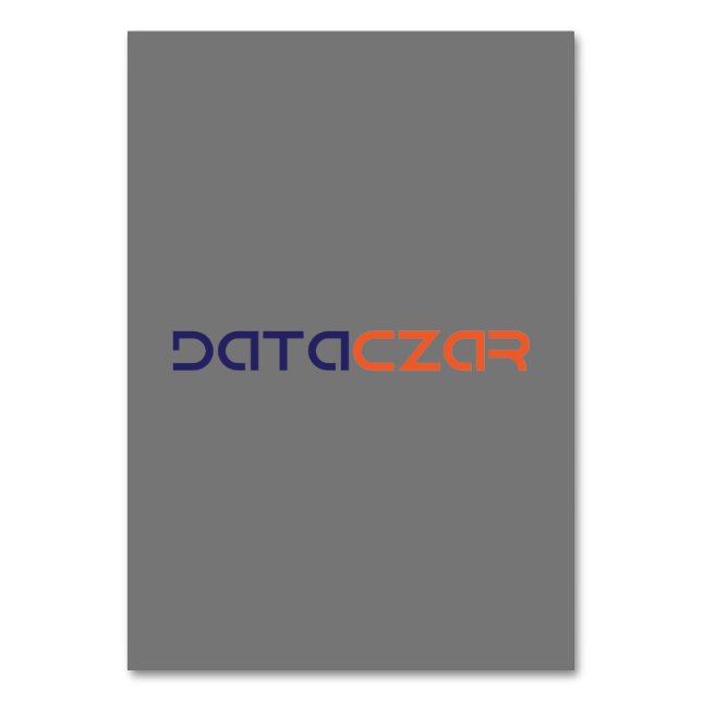 3,5 tum x 5 tum bordsnummer (Framsidan)