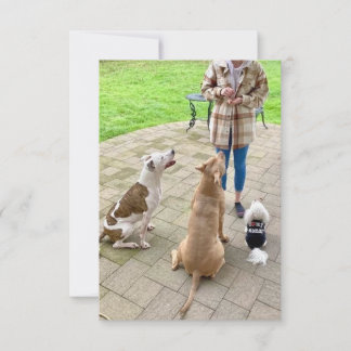 3,5-tums x 5-tums kort med stort tack