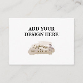 3,5 x 2,5-tums visitkort tilläggskort