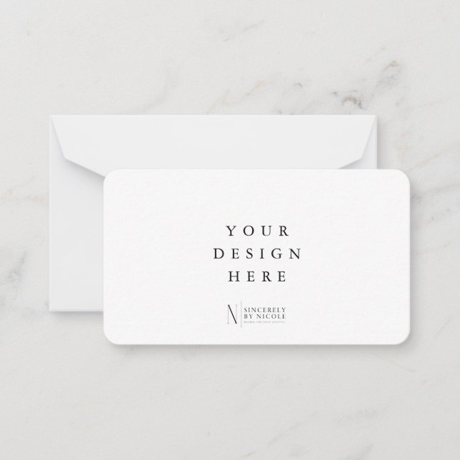 3,5 x 2-tums kortutskrift anteckningskort (Framsida)