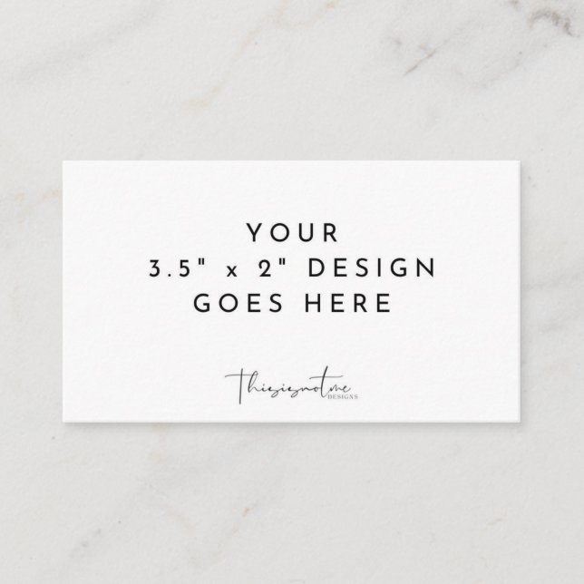 3,5 x 2-tums platt mall placeringskort (Framsida)