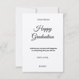 3,5" x 5" Platt gratulationskort Kort